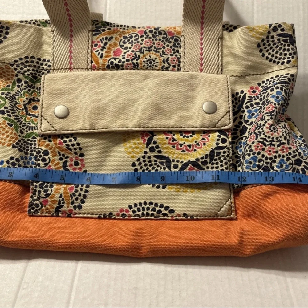 Fossil Multicolor Tote with Orange‎ Accents - Picture 5 of 6